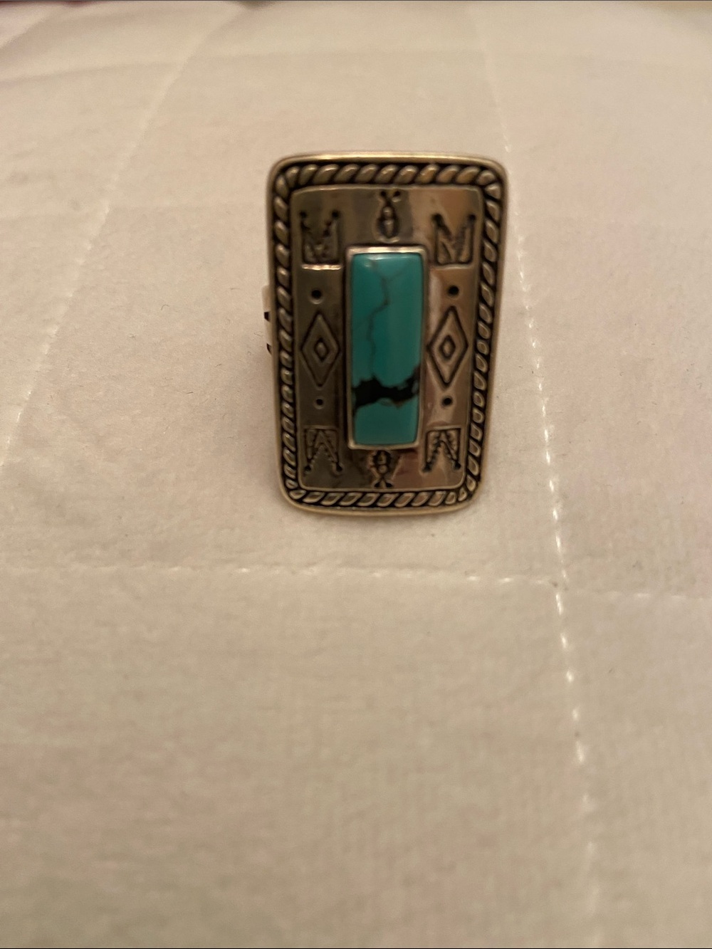 Vintage Navajo Sterling Silver Turquoise Ring